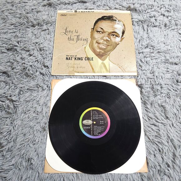 The Voice of Nat King Cole 1957 Love is the Thing Album Capitol Records SW824 LP - Picture 1 of 10